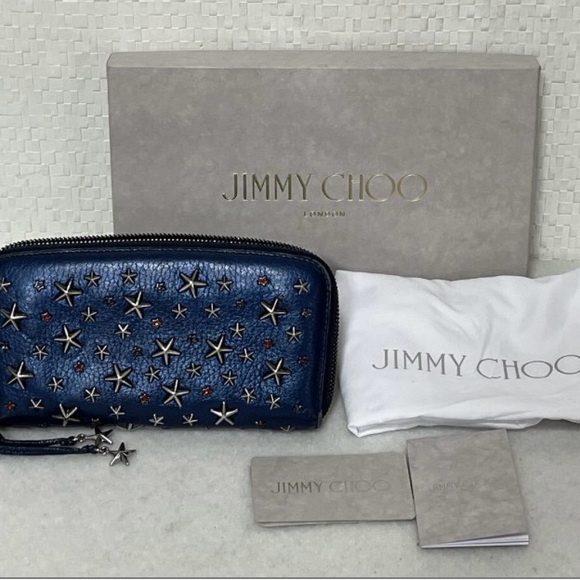 Jimmy Choo Long Star Studded Wallet - Picture 1 of 9
